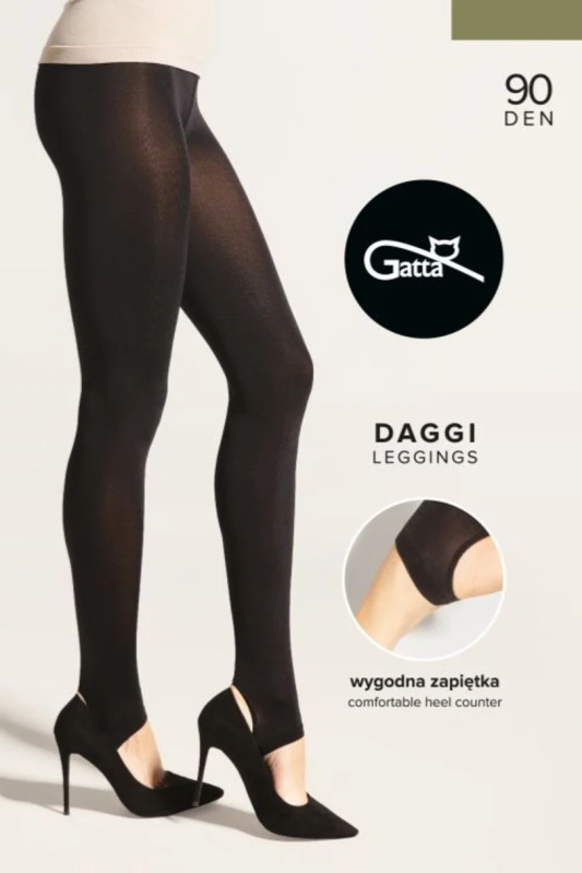 DAGGI - LEGGINSY NARCIARKI 90 DEN NERO 4-L
