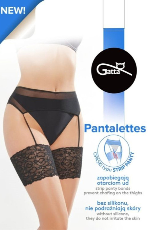 PANTALETY 01- stehenní pásky. NERO 5-6