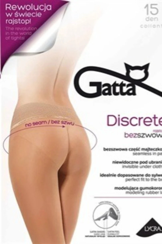 DISCRETE  - Dámské punčochové kalhoty 15 DEN - GATTA zlatý 3-M