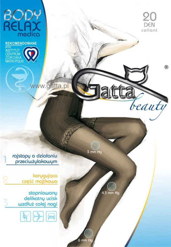 Dámské punčochové kalhoty BODY RELAXMEDICA 20 DEN - GATTA daino 5-XL
