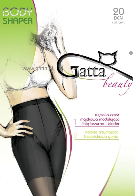 BODY SHAPER - Dámské tvarovací punčochové kalhoty ,20 DEN - GATTA nero 3-M