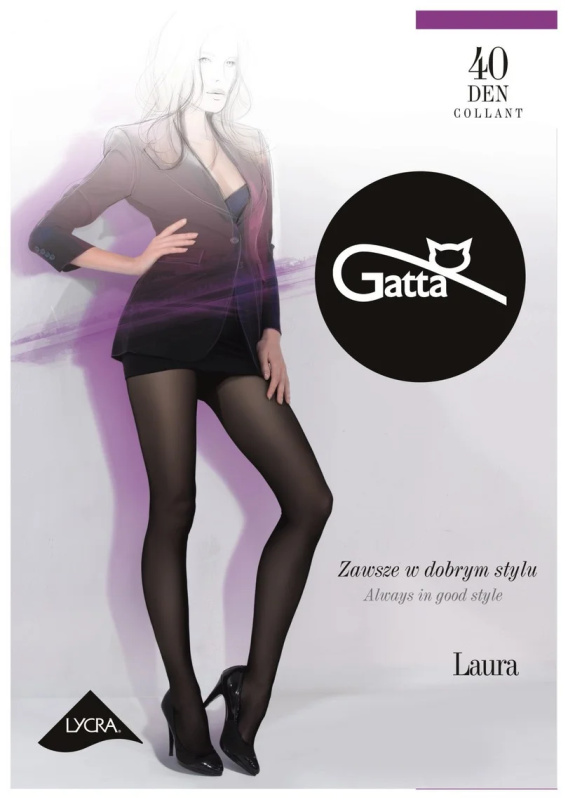 Polomatné dámské punčochové kalhoty LAURA - Lycra, 40 DEN grafit 2-S