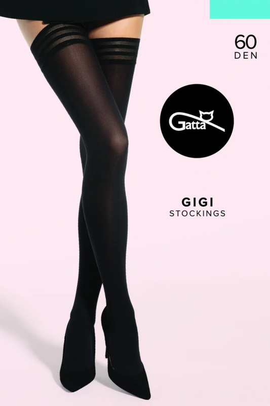 GIGI - Dámské punčochy s kPunčochové kalhotyou 60 DEN - GATTA nero 1/2
