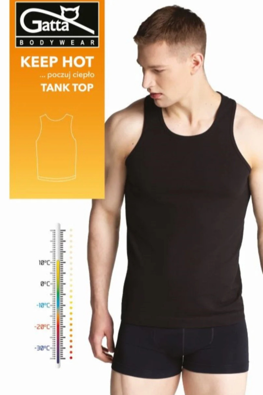 Pánský nátělník TANK TOP MEN KEEP HOT černá M