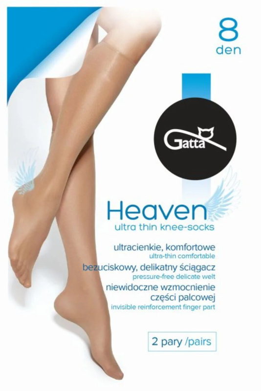 HEAVEN - DÁMSKÉ PODKOLENKY HLADKÉ 8 DEN DAINO UNI