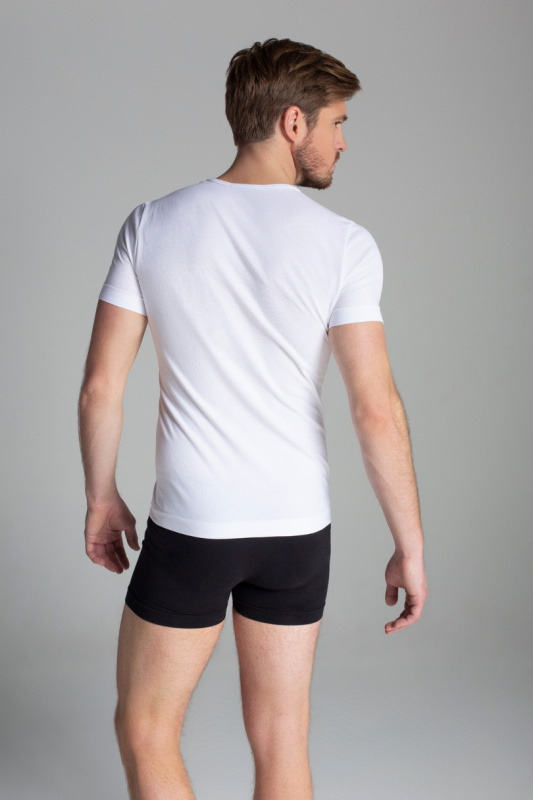 Koszulka Męska - SEAMLESS COTTON T-SHIRT bílá S