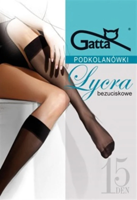 Polomatné podkolenky Lycra 15 DEN visone UNI
