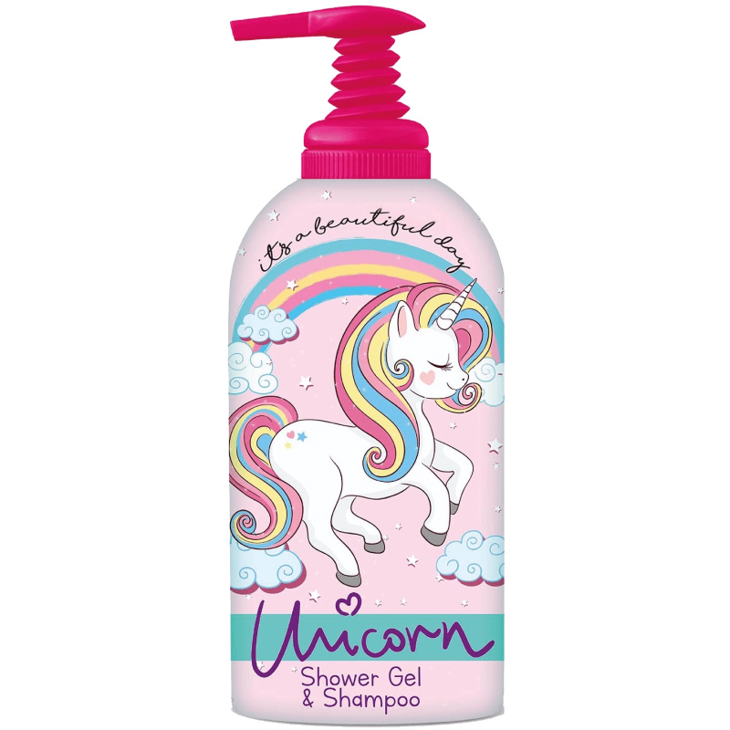 Unicorn sprchový gel a šampon 2v1 pro děti 1 l