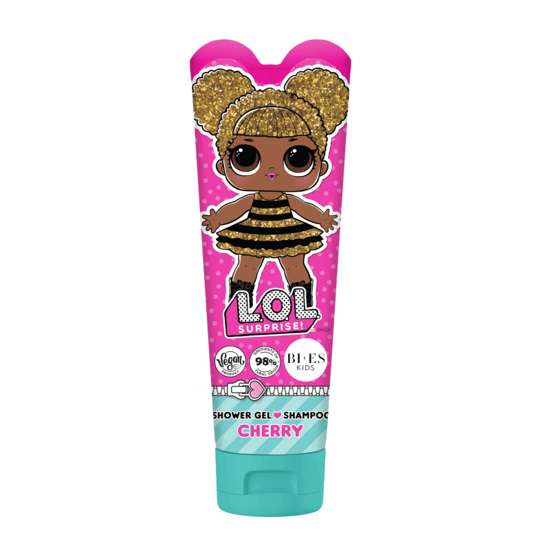 Sprchový gel a šampon 2v1 s vůní třešní LOL SURPRISE Cherry 240 ml