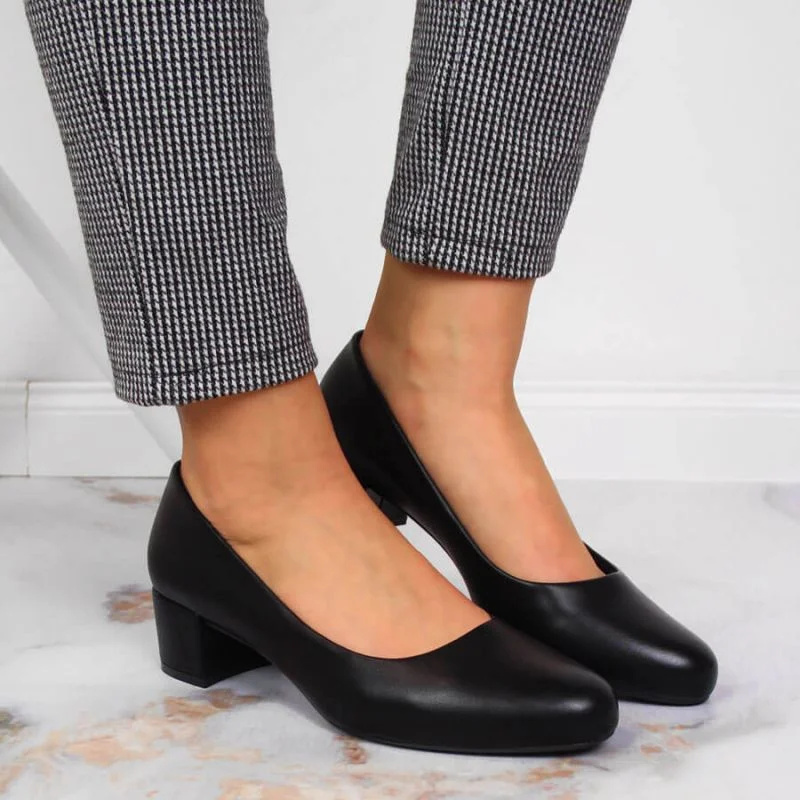 Černé lodičky na podpatku W Sergio Leone 38