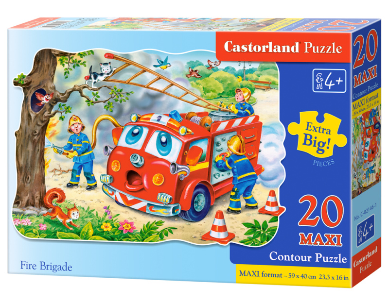 CASTORLAND Puzzle Hasiči MAXI 20 dílků