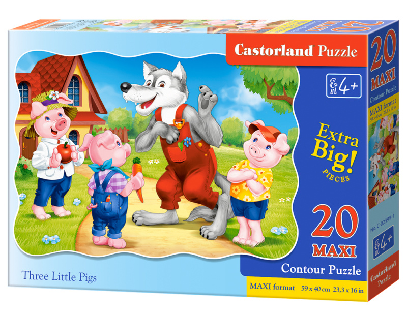 Podlahové puzzle tři malá prasátka