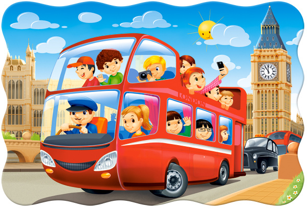 Castorland puzzle londýnský autobus maxi 20 dílků