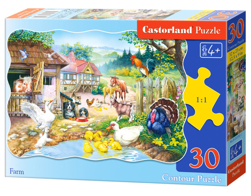 CASTORLAND Puzzle Farma 30 dílků
