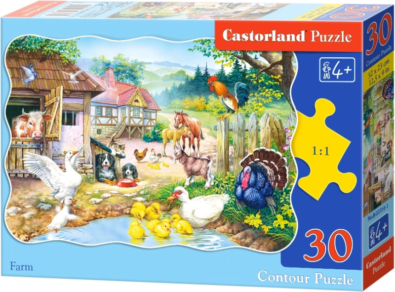 CASTORLAND Puzzle Farma 30 dílků