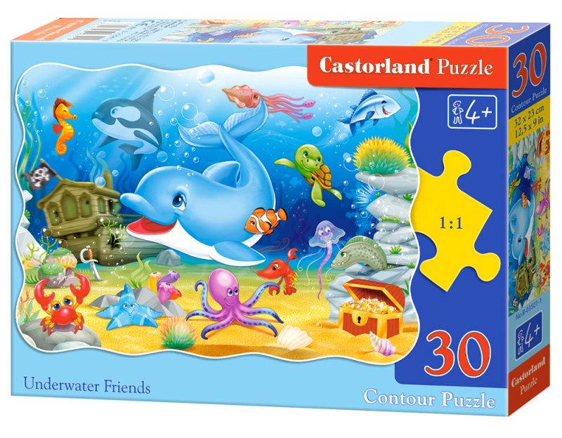 Castorland Mořští kamarádi 30 dílků