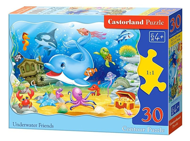 Castorland Mořští kamarádi 30 dílků