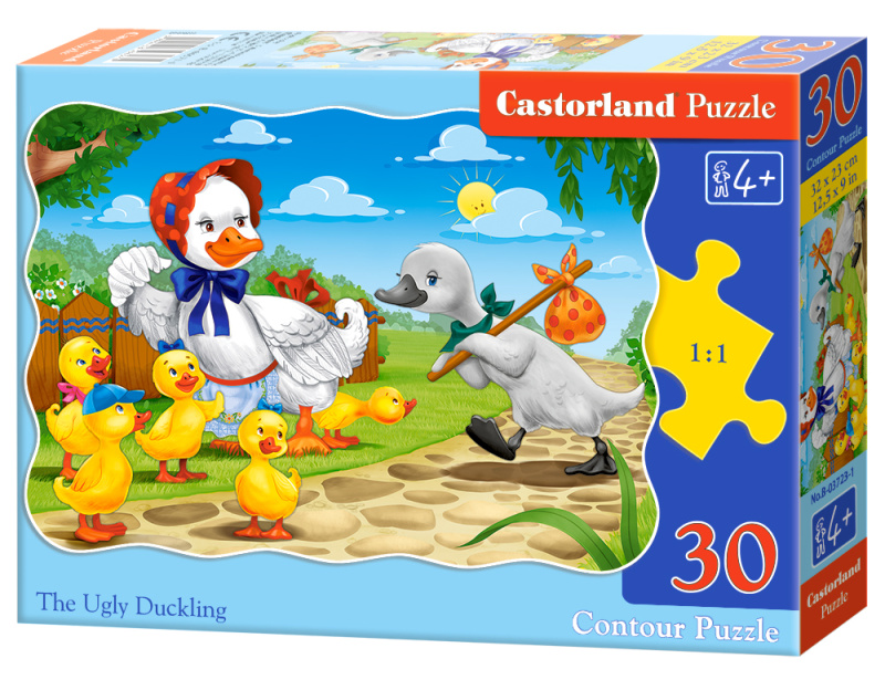 Puzzle 30 dílků Ošklivé káčátko