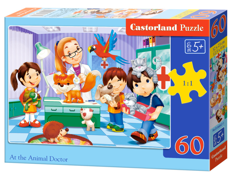 Puzzle u Zvěrolékaře 60 dílků