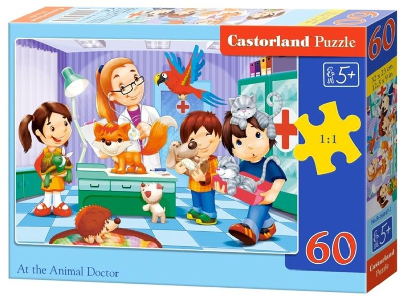 Puzzle u Zvěrolékaře 60 dílků