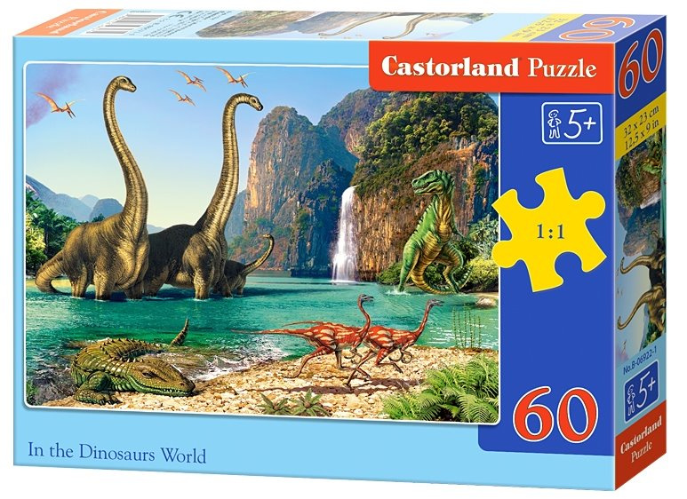 Puzzle Castorland 60 dílků - Dinosauří svět
