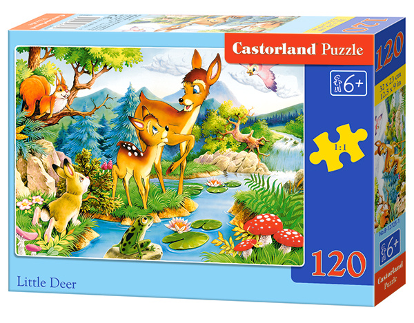 CASTORLAND Puzzle Koloušek (Srneček) 120 dílků