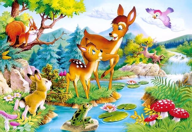 CASTORLAND Puzzle Koloušek (Srneček) 120 dílků