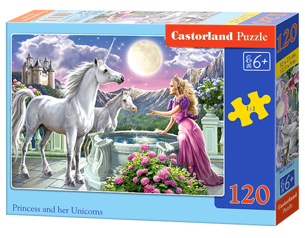 Castorland Princezna s jednorožci 120 dílků