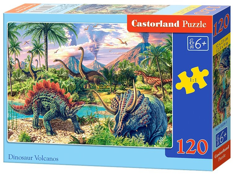 Puzzle Castorland 120 dílků - Dinosauří vulkán