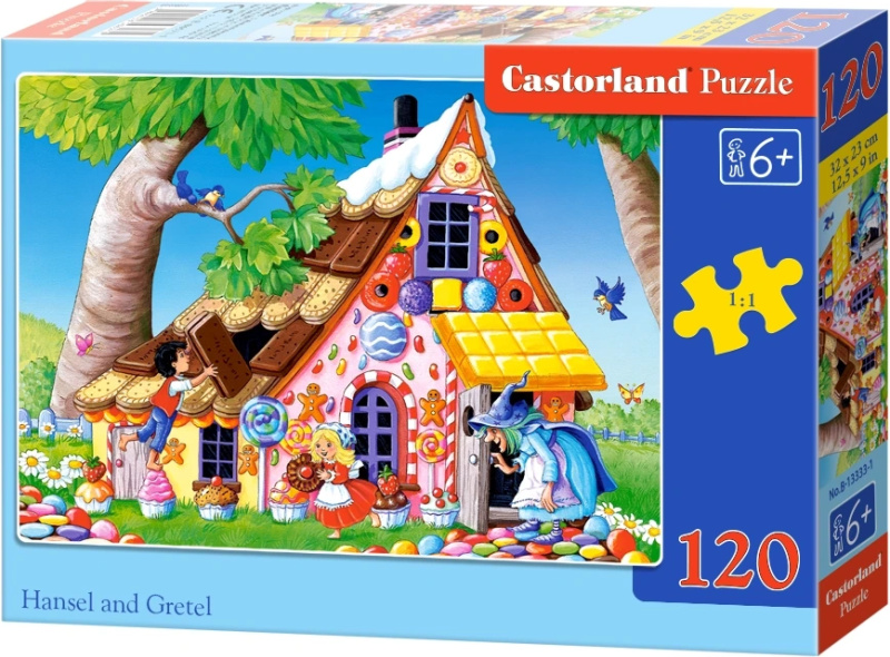 Puzzle 120 dílků Hansel a Gretel