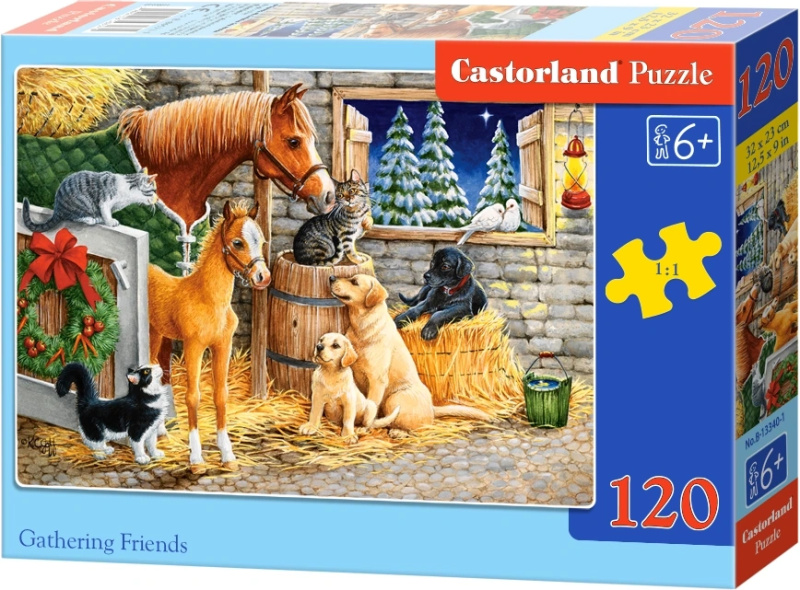 Castorland Setkání přátel ve stáji 120 dílků