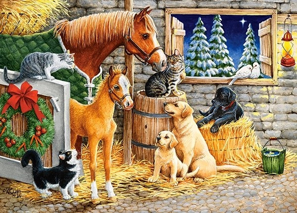 Castorland Setkání přátel ve stáji 120 dílků