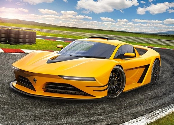 Castorland Žluté sportovní auto 13500 120 dílků