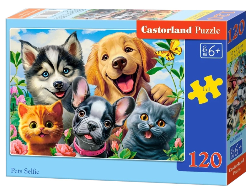 Castorland puzzle zvířecí selfie 120 dílků