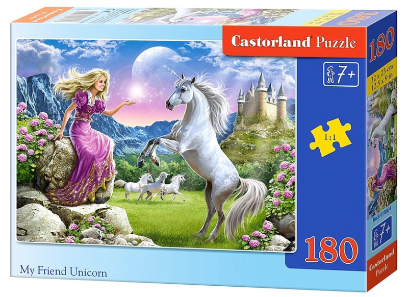 Castorland Můj přítel jednorožec 180 dílků