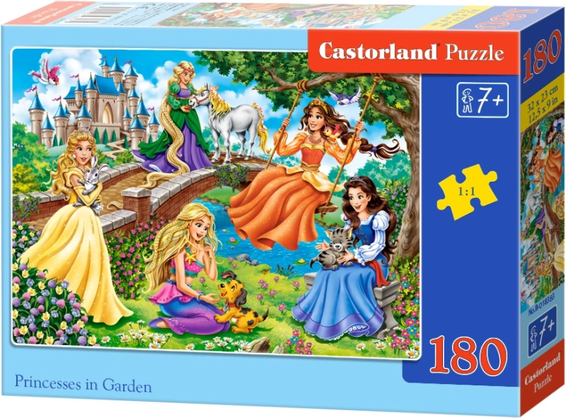 Puzzle Princezny v zahradě 180 dílků