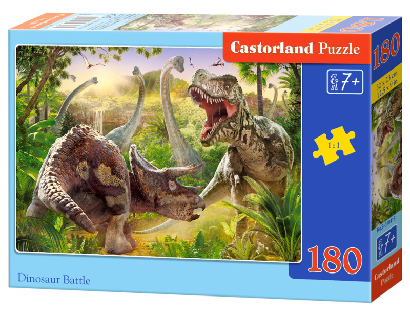Puzzle Dinosaur Battle 180 dílků