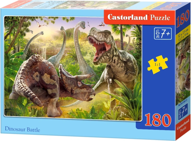 Puzzle Dinosaur Battle 180 dílků