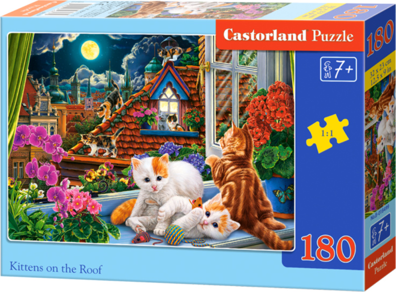 Castorland Koťata na střeše 180 dílků