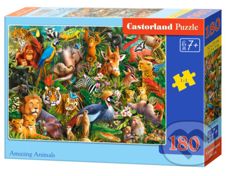 CASTORLAND Úžasná zvířata 180 dílků