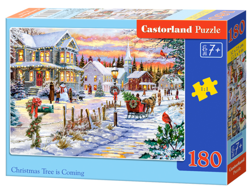 Puzzle castorland vánoce přicházejí 180 dílků