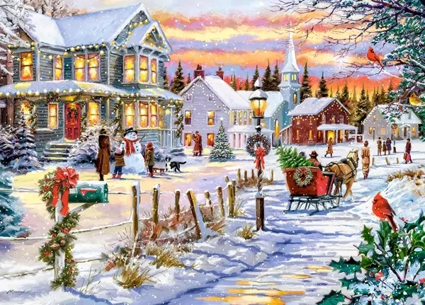 Puzzle castorland vánoce přicházejí 180 dílků