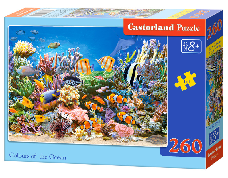 CASTORLAND Puzzle Barvy oceánu 260 dílků