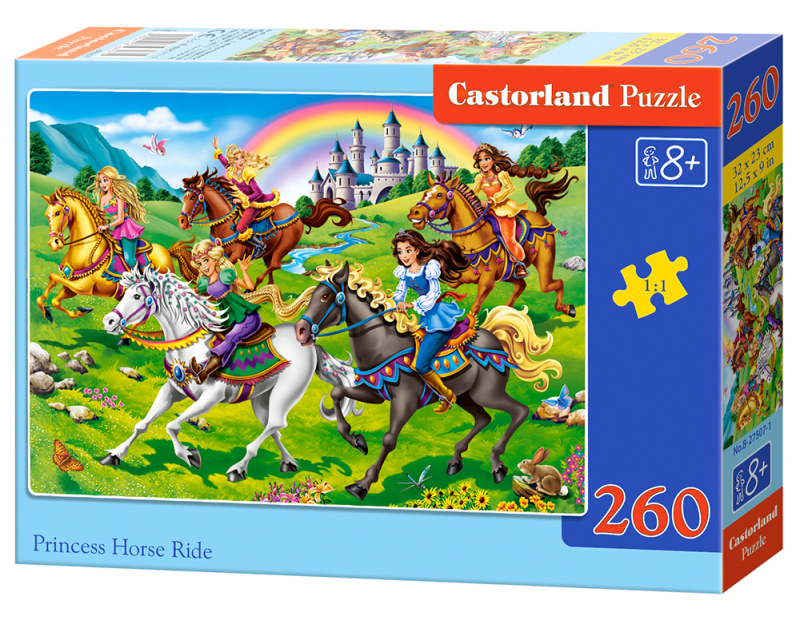 Castorland Princezny na koních 27507 260 dílků