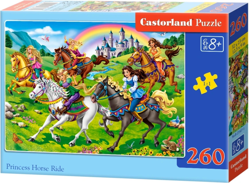 Castorland Princezny na koních 27507 260 dílků