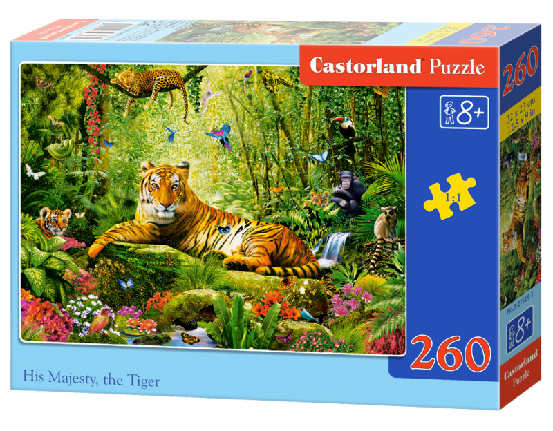 CASTORLAND Puzzle Tygří veličenstvo 260 dílků