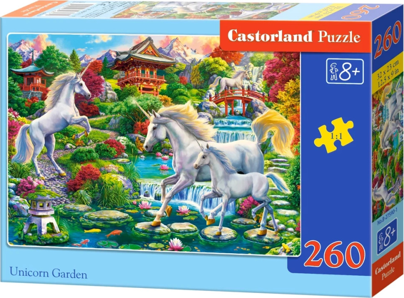 Castorland Zahrada s jednorožci 260 dílků