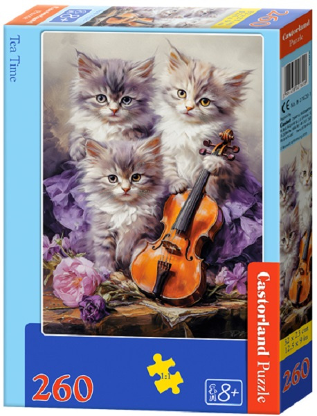 Puzzle 260 dílků húdební koťátka