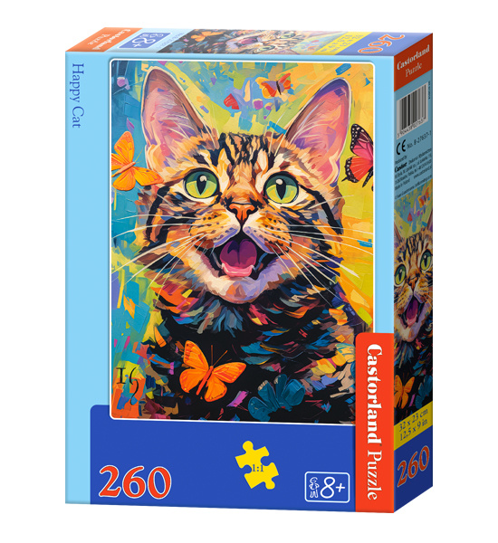 CASTORLAND Puzzle Šťastné kotě 260 dílků