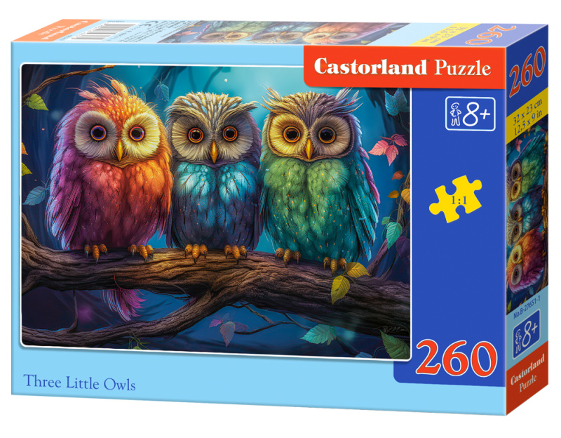 CASTORLAND Puzzle Tři malé sovy 260 dílků